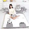 Creative lovely soft plush shaped bed mattress stuffed animal with pillow