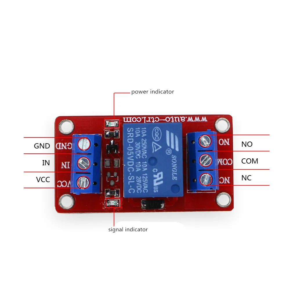 Taidacent High And Low Level Trigger 30a Dc 3.3v 5v 12v 24v One Channel