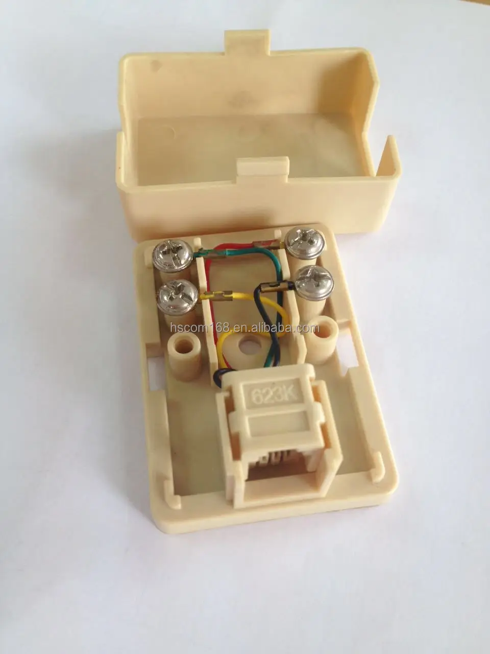 Hot Price Rj11 Telephone Cable Junction Box 1 Port For Connector Plug