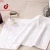 White Foot Shape Roll Cotton Bath Mat