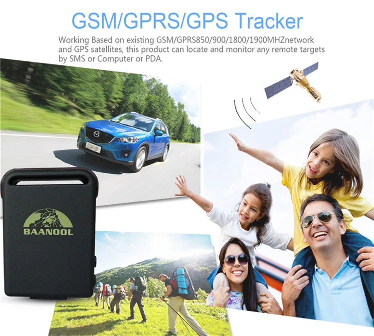 GPS personal trackers with long standby time for luggage or person or bag (TK102 Tracking device)