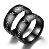 Width 6MM Black Ring Forever My King, Forever My Queen Jewelry China Wholesale