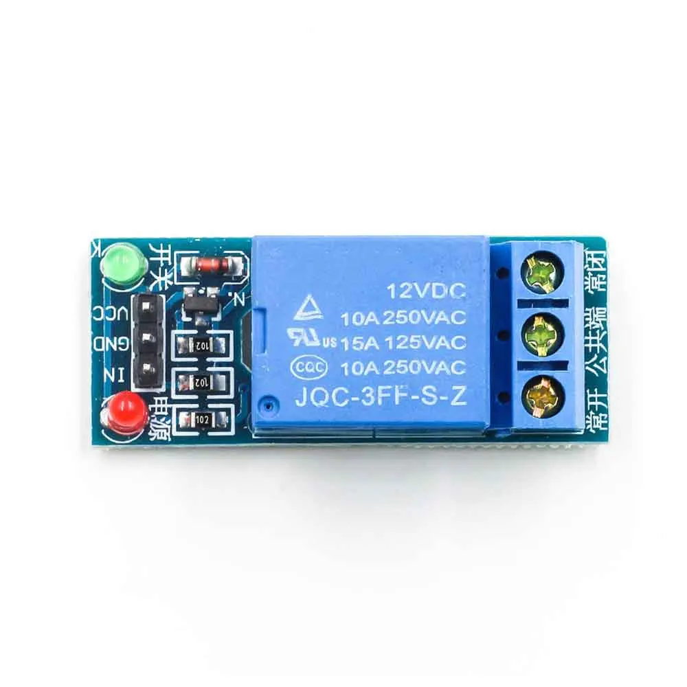 Dc 5v 12v 1-channel Relay Module Expansion Board Low Level Trigger For ...