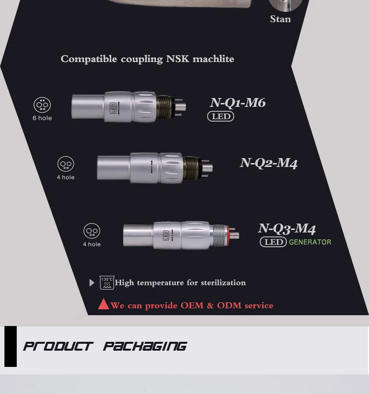 Electric High Speed Turbine Nsk Dental Handpiece Kit Ti Max X600l With