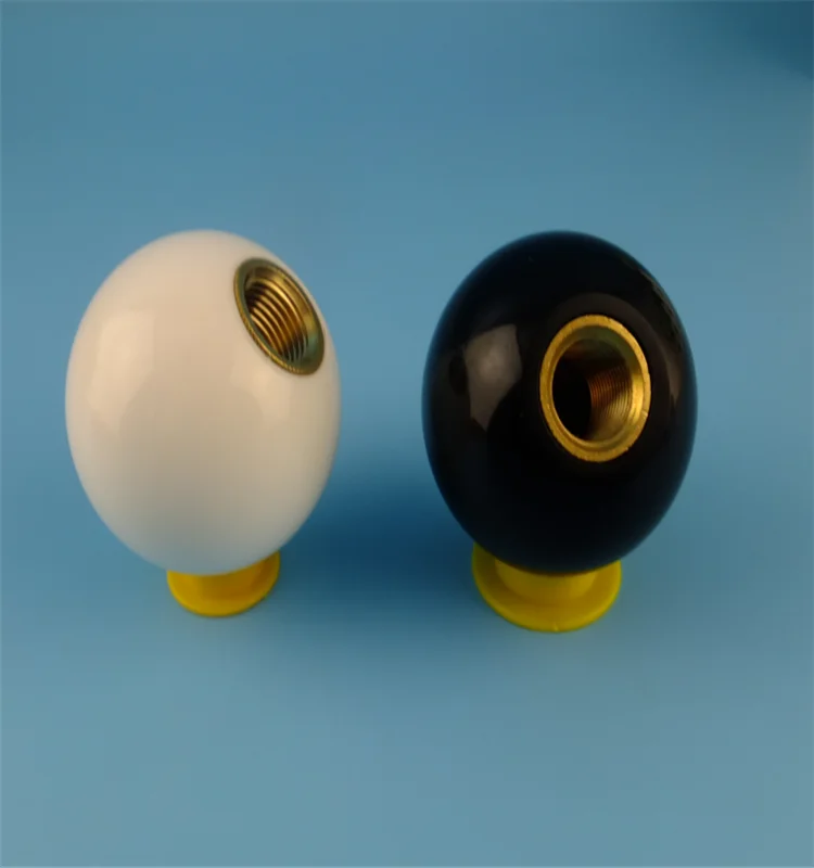 Round White Billiard Gumball Manual Gear Stick Shift Knob M12x1.25