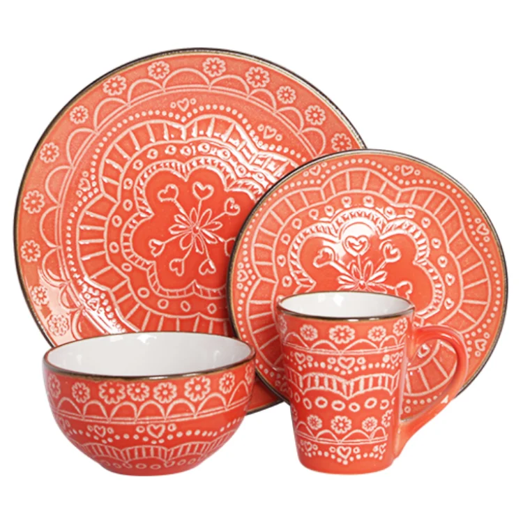 Manufacturer Bowl Colorful Custom Stoneware Dinnerware Sets Ceramic