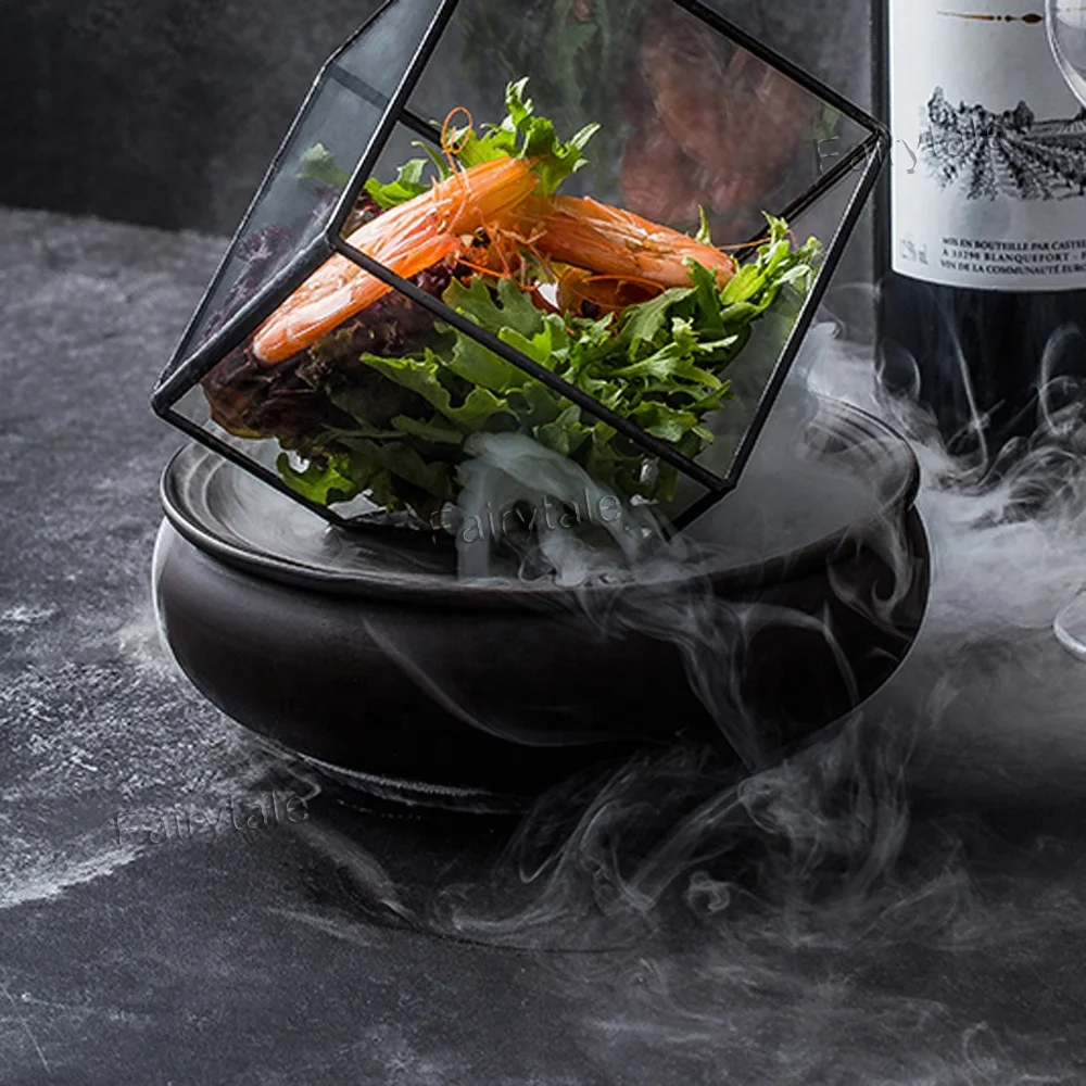 Clay Dish+ Glass Cube