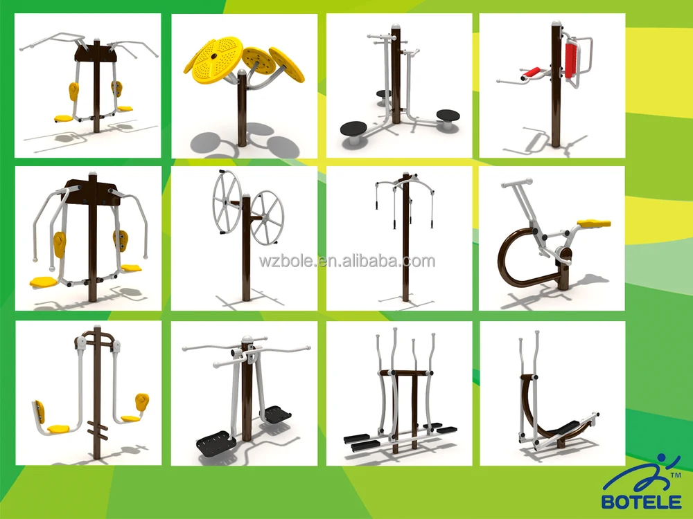 EN1176 approved outdoor disabled fitness equipment for handicapped