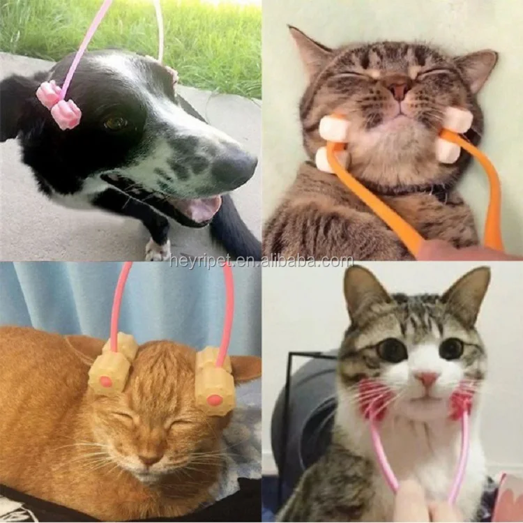 2018 Cat Massager Tool Pet Thin Face Massager Grooming Toys Cat Feet