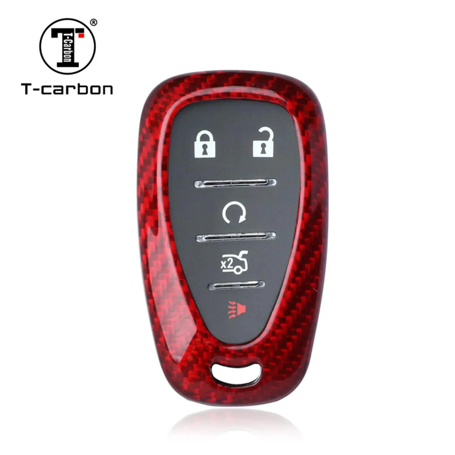 Keyless Entry Remote Key Fob Skin Cover Protective Silicone Rubber key Jacket Protector for GM Chevrolet Chevy Camaro Cruze Buick 4 Buttons Key Holder 1 Black + 1 Red