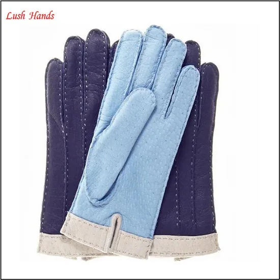hot sale women fashion leather gloves for winter