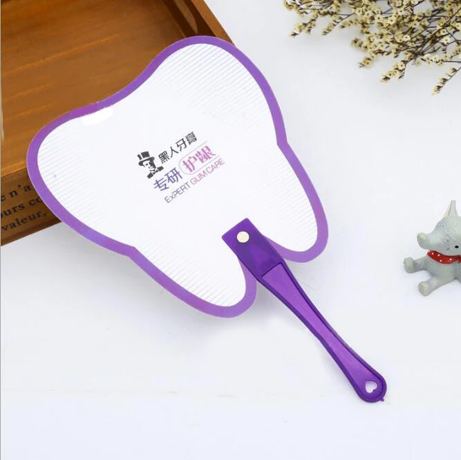 Tooth shape hand fan