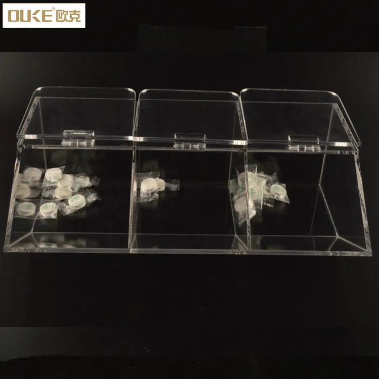 Wholesale Clear Acrylic Candy Dispenser Display Box With Hinged Lids Buy Acrylic Candy