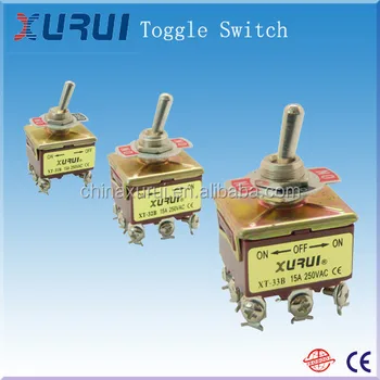 Different Types Of Toggle Switches / On-off-on 9 Pin Toggle Switch / 3 ...