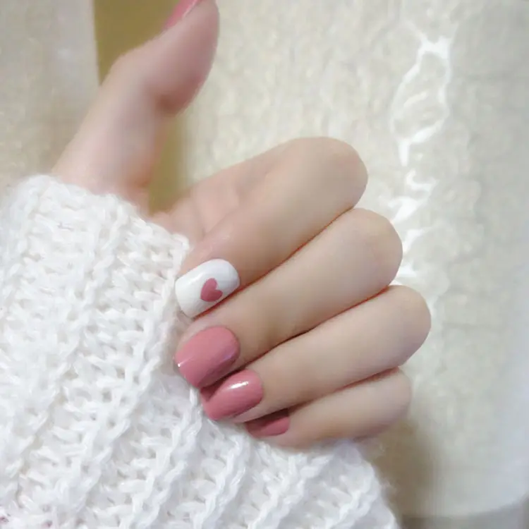 pix Light Pink Nails With Heart alibaba com