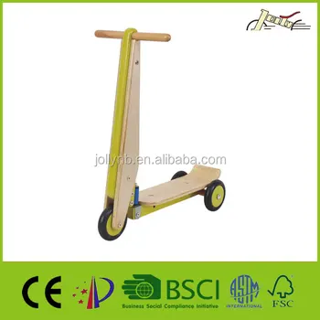 wooden scooter