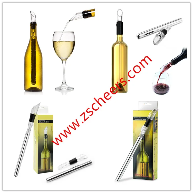 Direct Factory 3in1 Stainless Steel Wine Chiller Stick Rod With