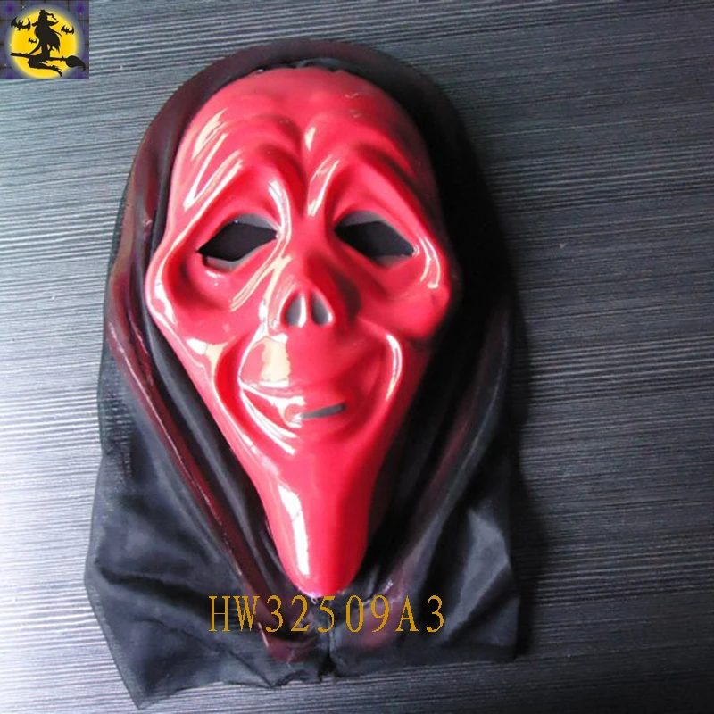 Hot Sale Custom Masks For Halloween,Red Pvc Scream Mask Buy Scream