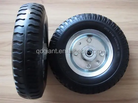 8 inches small PU rubber tire 2.50-4
