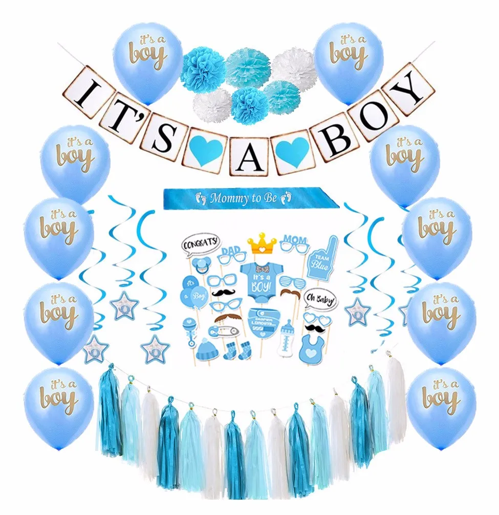 Its A Boy Baby Shower Supplies Baby Shower Decoration Set Buy