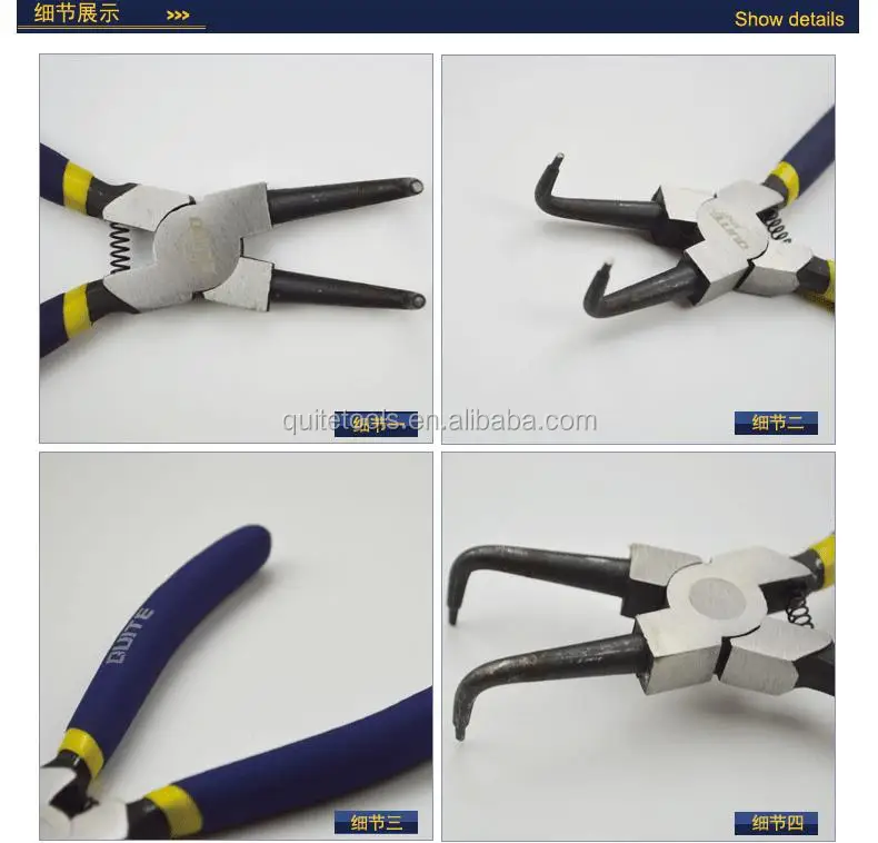 New Style Oem Crv Alloy Steel Slip Ring Plier Ring Terminal Hand Hand
