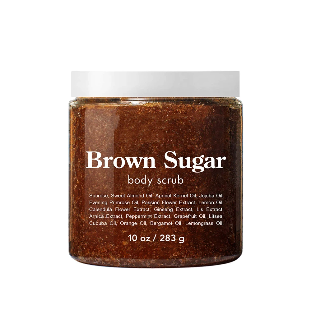 Brown Sugar Body Scrub Great As Face Scrub Exfoliating Body Scrub Stretch Marks Foot Scrub Buy Black Sugar Mask Natural Scrubing Moisturizing Scrubs Acne Wrinkles Product On Alibaba Com