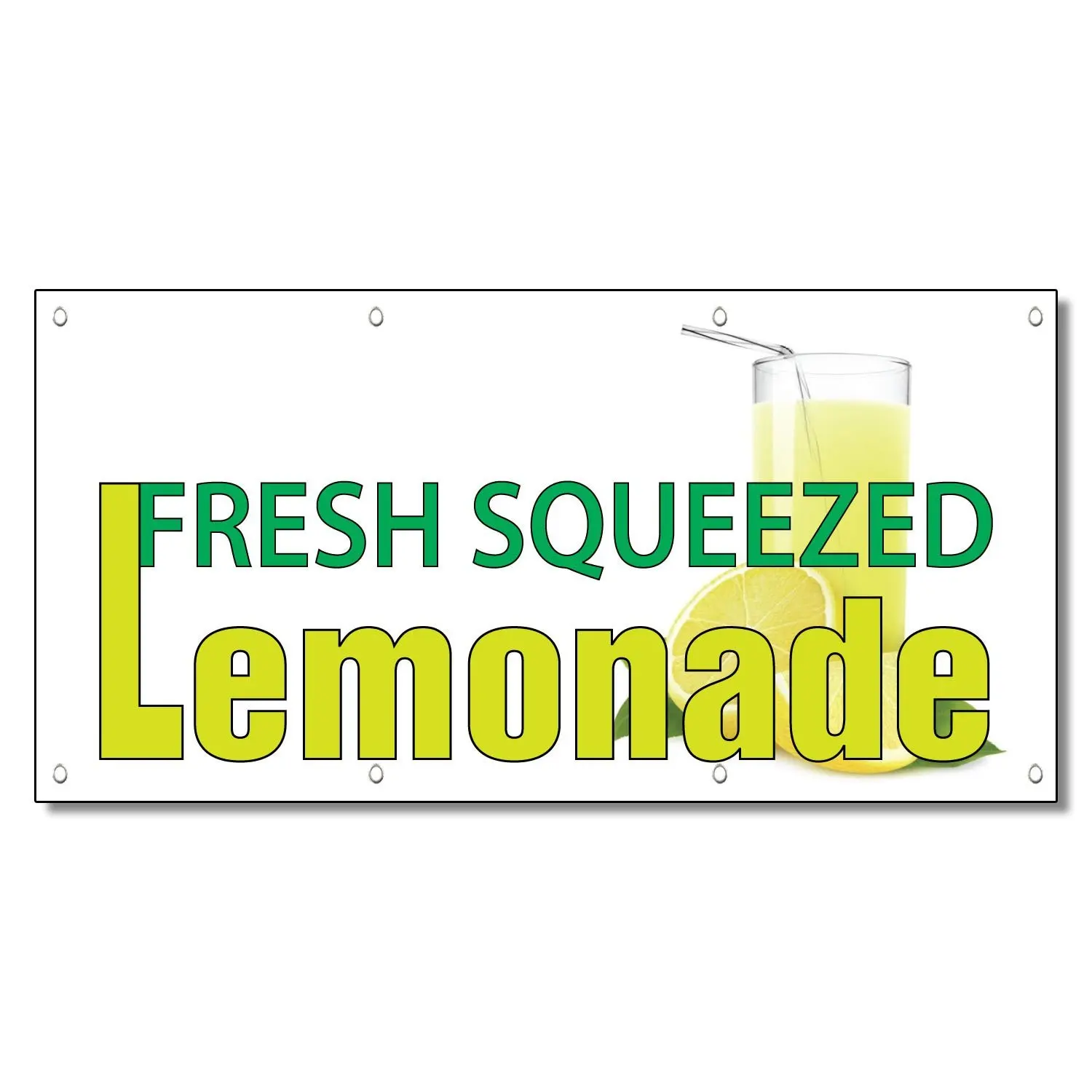FRESH SQUEEZED LEMONADE Vinyl Banner Concession Food Sign 1x10 ft yb