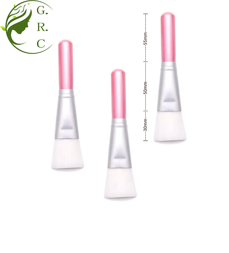 Skincare Custom-Logo-Face Mask -Brushes Single Private Label Black White Pink Single Mini Facial Clay Mask Brush