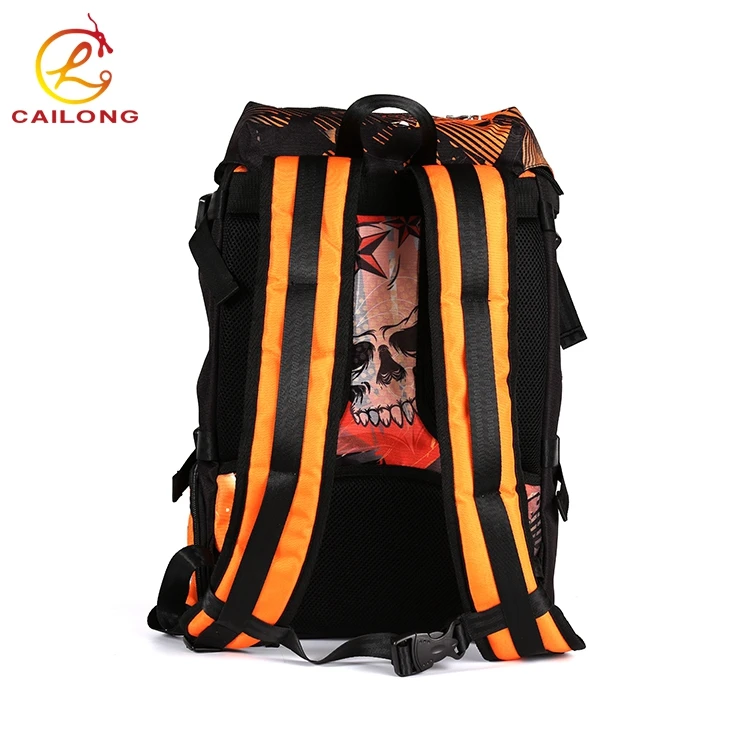Outdoor camping travel custom pattern polyester lightweight hiking backpack