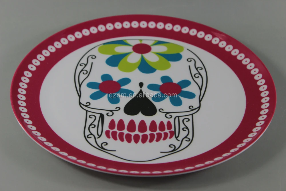 2015 Happy Halloween Reusable Plastic Dinner Plates