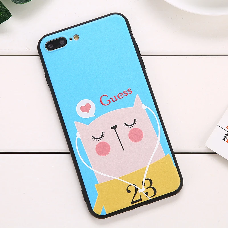 Custom Cute Cartoon 3D Cat Emboss Silicone Mobile Phone Case For iPhone 14 14pro max ,Mobile Phone Accessories