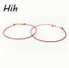 Promotional Product Christmas Delicate Red Silk Nylon Cord String Thread Gold Silver Beads Bracelets for Wife Best Friend Gifts