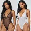 Solid Black White Sexy Women Lingerie Nightwear Underwear Lace G String Sling One Piece Sleepwear Teddies Bodysuits For Women