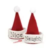 Christmas Decoration Supplies santa clause funy mini christmas hat santa claus hat plain
