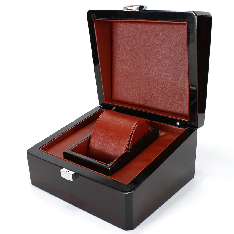 2017 Luxury High Quality Oem Engraved Single Watch Boxes With Logo