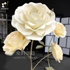 wedding usage 3 pcs one set in a 3 branching stem road lead metal base artificial flowers