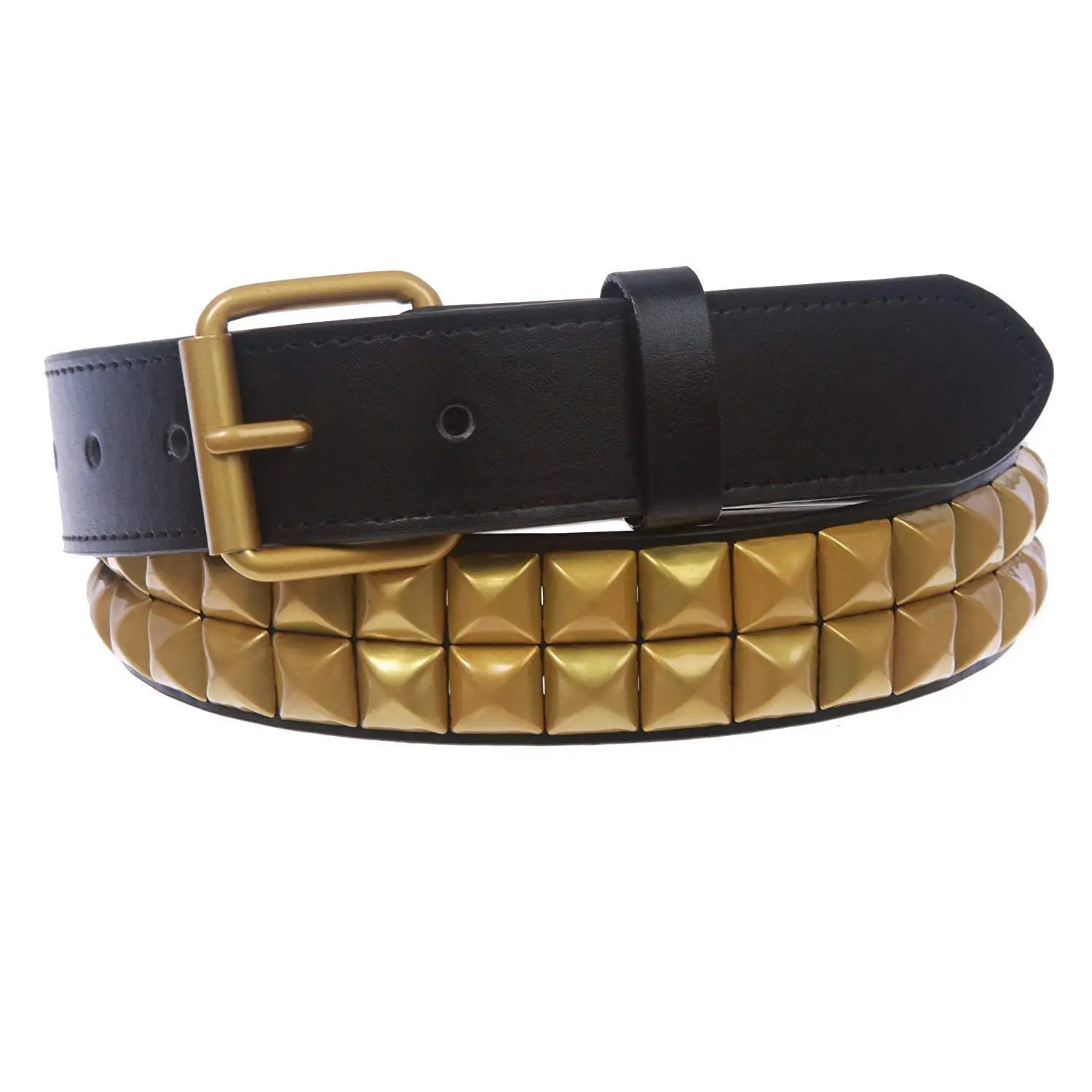 9547-Q006 Leatherock Women/'s Brass Studded Wrap Belt