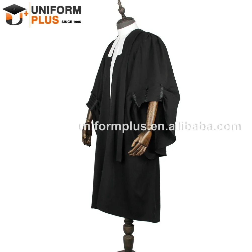High Quality Traditional Black Lawyer Robe And Barrister Gown Buy