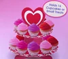 Wedding cake paper counter cake display case by cardboard ,paper countertop wedding cup cake display rack