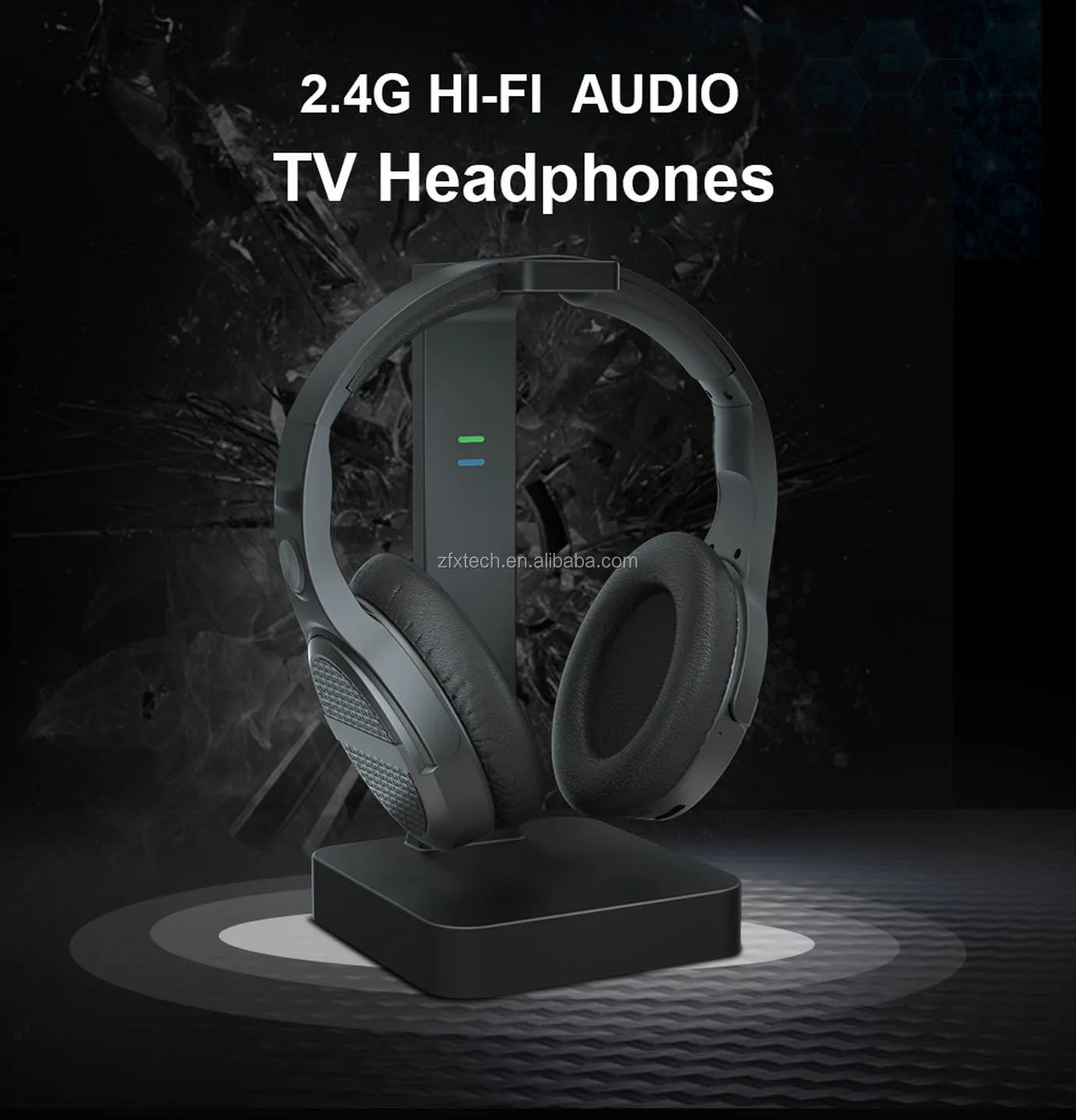 2.4ghz Hifi Tv Headphone Wireless Home Theater Headphone For Tv Watching/pc/game/theater