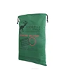 Double string drawstring cotton canvas santa sacks christmas gift bag