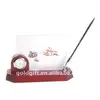 clock and photo frame holder desktop set