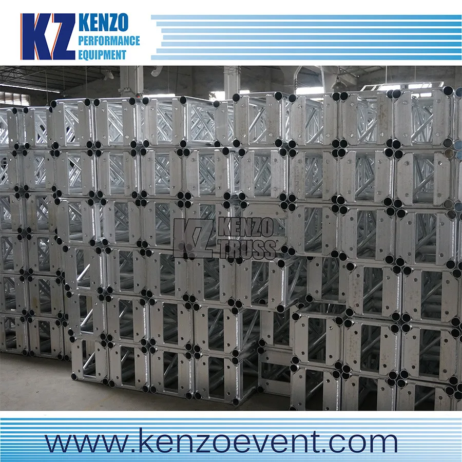 Customized square triangle truss aluminum DJ booth truss lectern