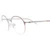 China Factory Vintage Female Glasses New Italy Ultralight Slim Temple Retro Round Metal Optical Frame For Women Yuvarlak Gozluk