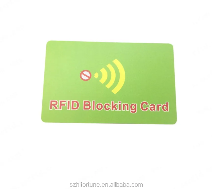 RFID blocking card, RFID card, signal blocking card