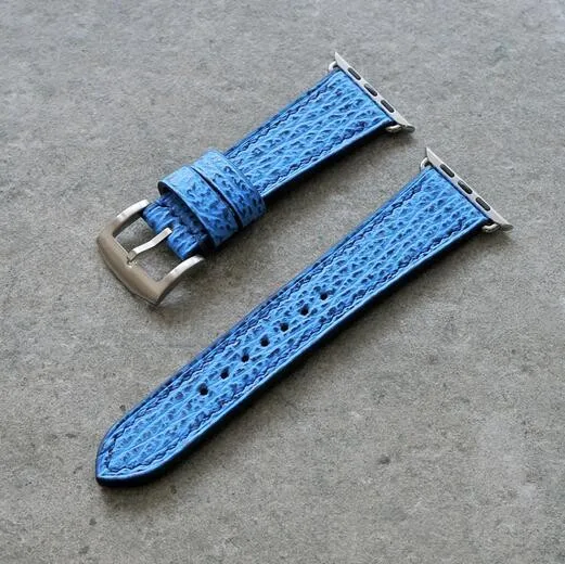 shark leather watch strap