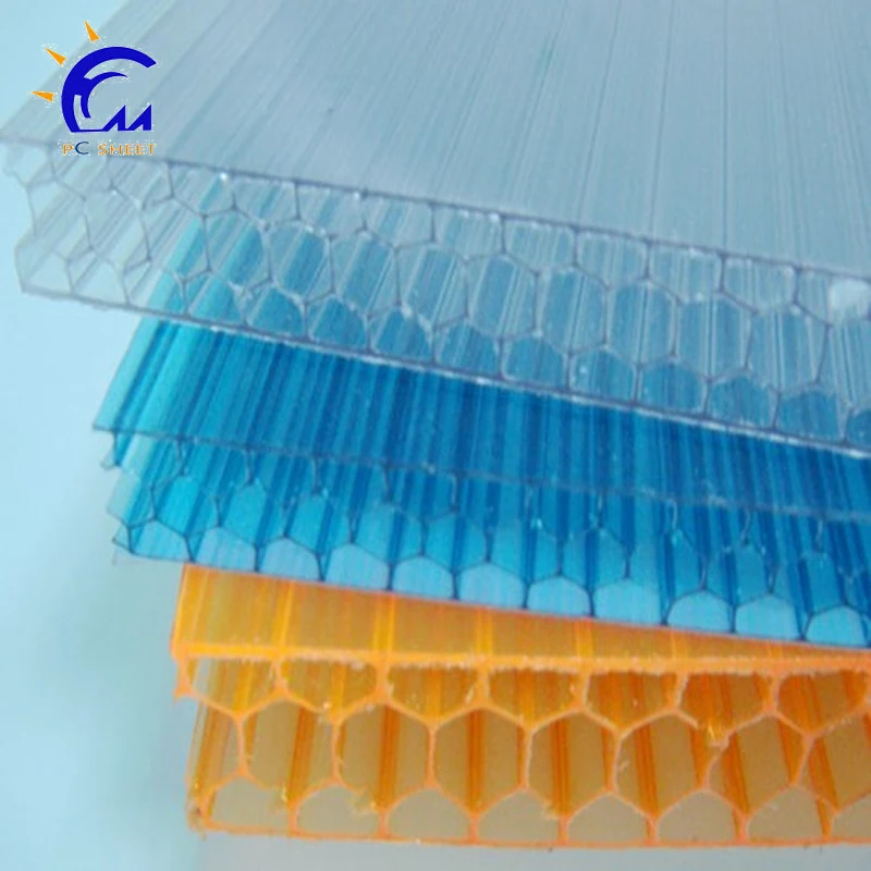 
plastic Polycarbonate honeycomb core board pc sheet 
