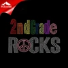 School New custom 2nd grade rocks iron on rhinestone transfer for kid's clothes