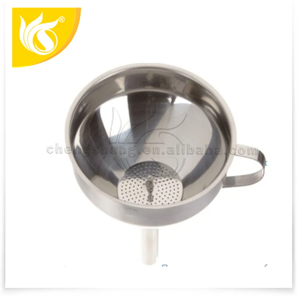 2in1 Stainless Steel Oil Funnel,Cooking Funnel,Juice Funnel Drain