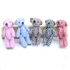 Top quality wholesale jointed teddy bear fabric mini plush teddy bear